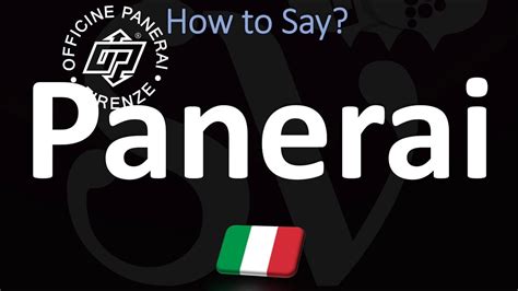 officine panerai pronounce|How to pronounce Officini Panerai .